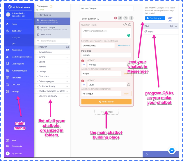 chatbot nasıl kurulur